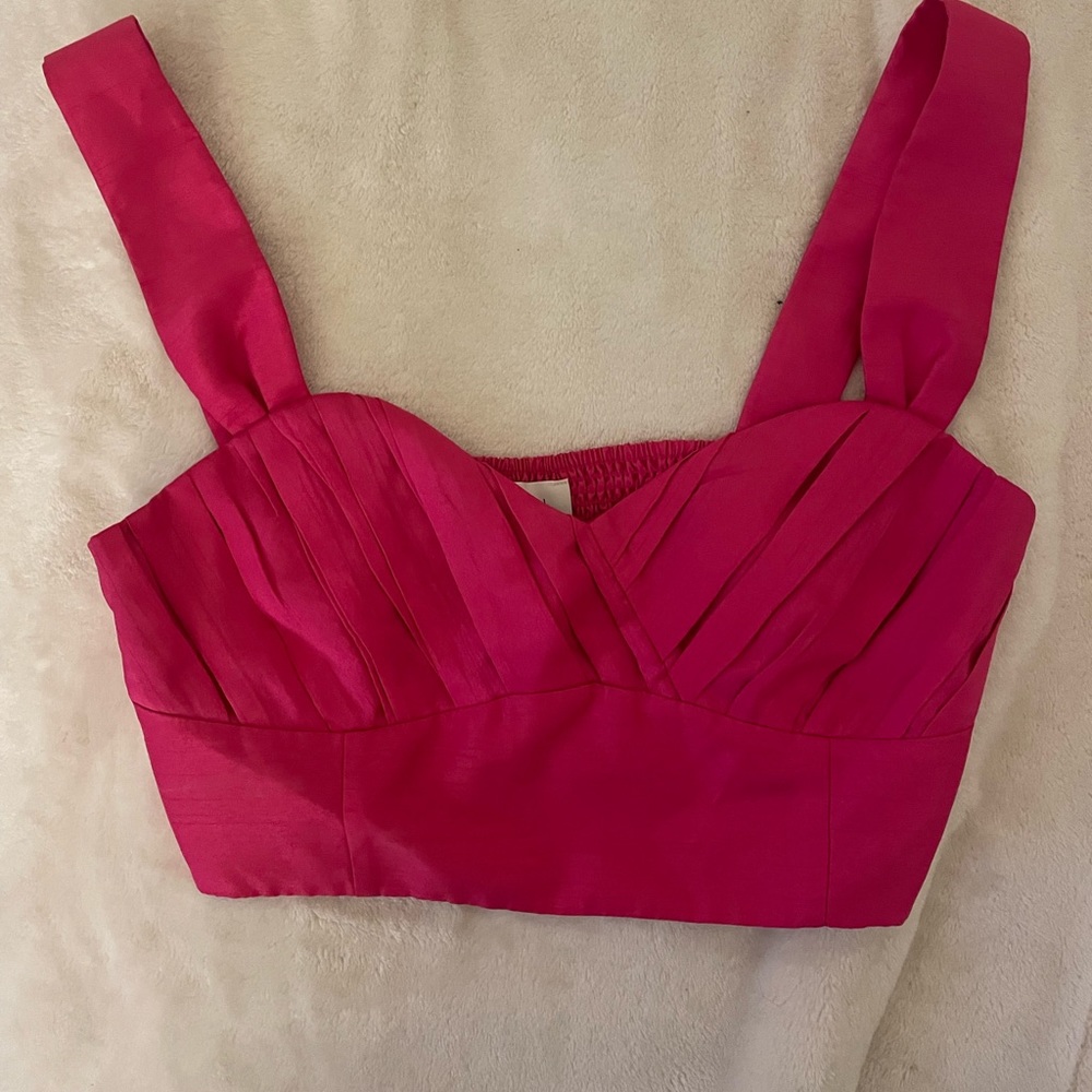 Aritzia Pink Cropped Top